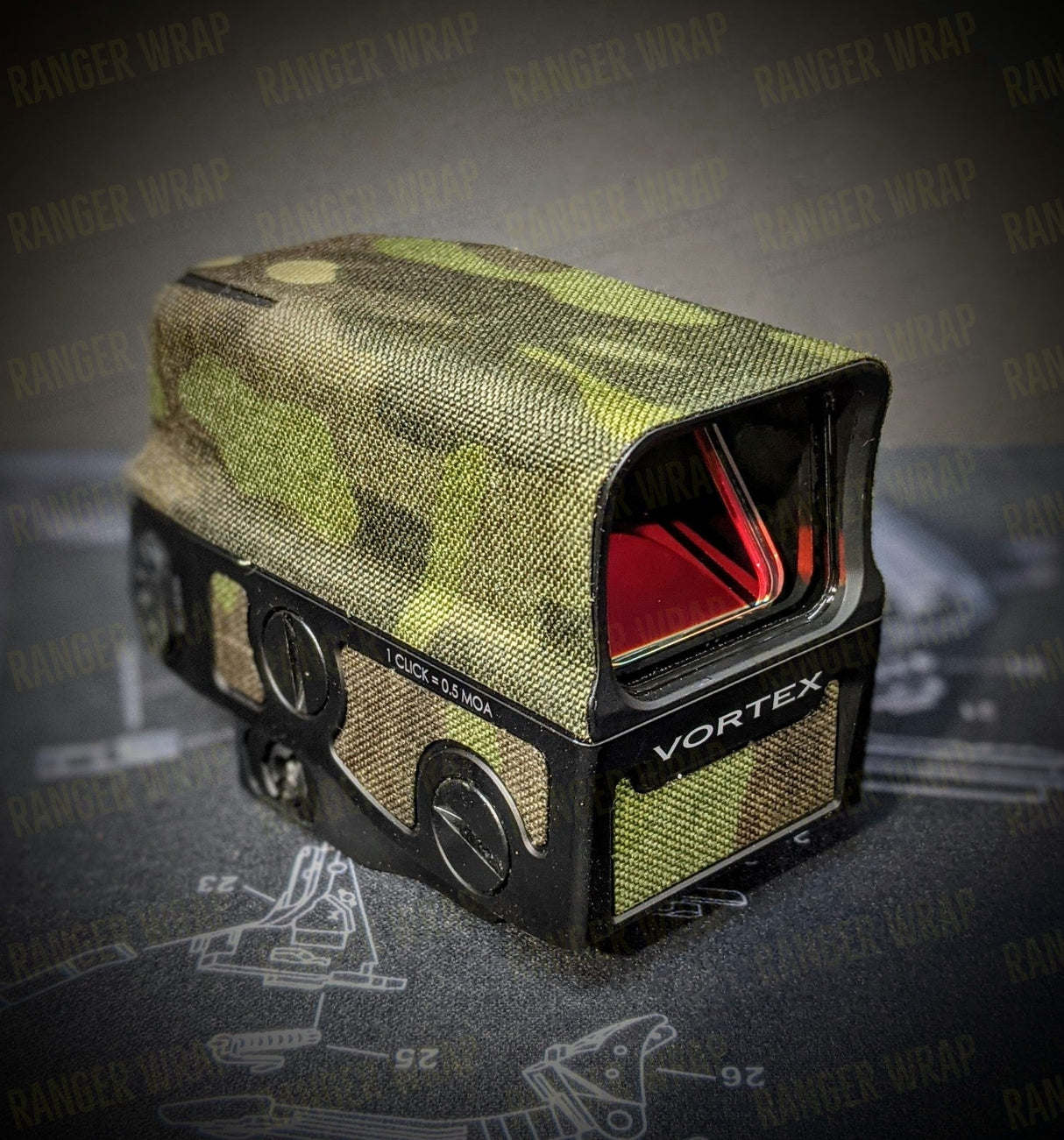 Vortex UH-I Gen 1 - Optic Wrap in Cordura Fabric in Arid Multicam, alternate view 6