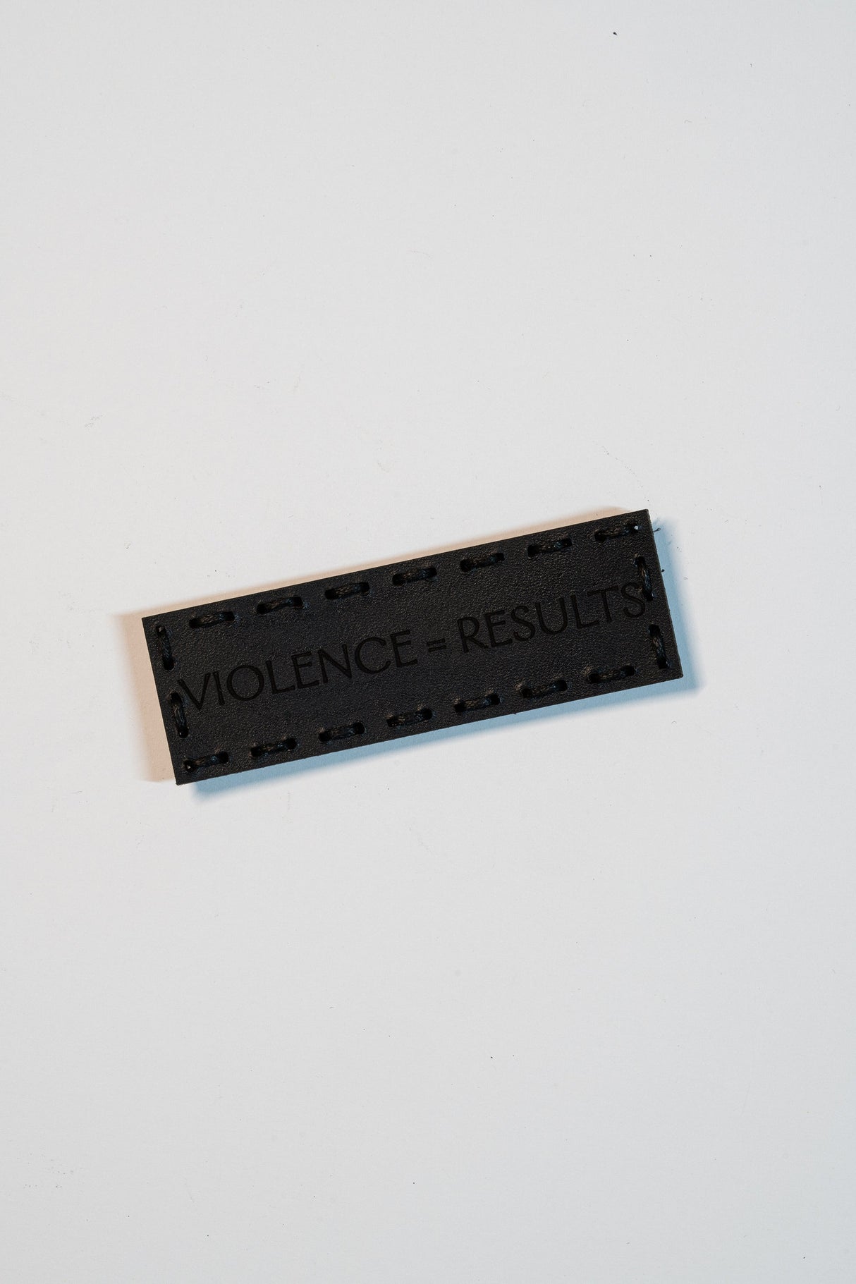 Violence=Results Leather Patch in 3x1", alternate view 7