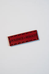 Violence=Results Leather Patch in 3x1", alternate view 8