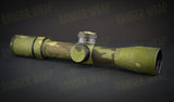 Vortex Strike Eagle 3-18x44 FFP- Optic Wrap in Cordura Fabric in Desert Tiger Stripe, alternate view 2