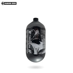 "Diamond Series" Savage Skull Air Tank 80ci (Bottle Only) – Black / White