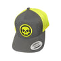 Flexfit Snapback Hat – Dark Grey / Orange Mesh(Skull Icon) — alternate view 7