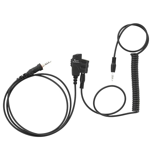 Câble SMC (Shoot, Move, Communicate) pour radios Baofeng et Yaesu vers port auxiliaire pour casques antibruit électroniques