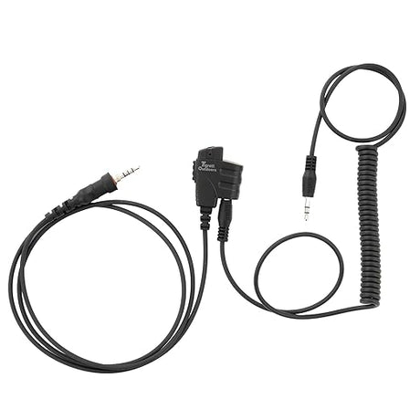 SMC cable (Shoot, Move, Communicate) Baofeng, Yaesu radios to Auxiliary Port for Electronic Earmuffs – Motorola M1/ Yaesu FT65 — alternate view 8