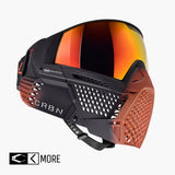CRBN Zero GRX Paintball Goggle - Halftone Orange kit contents