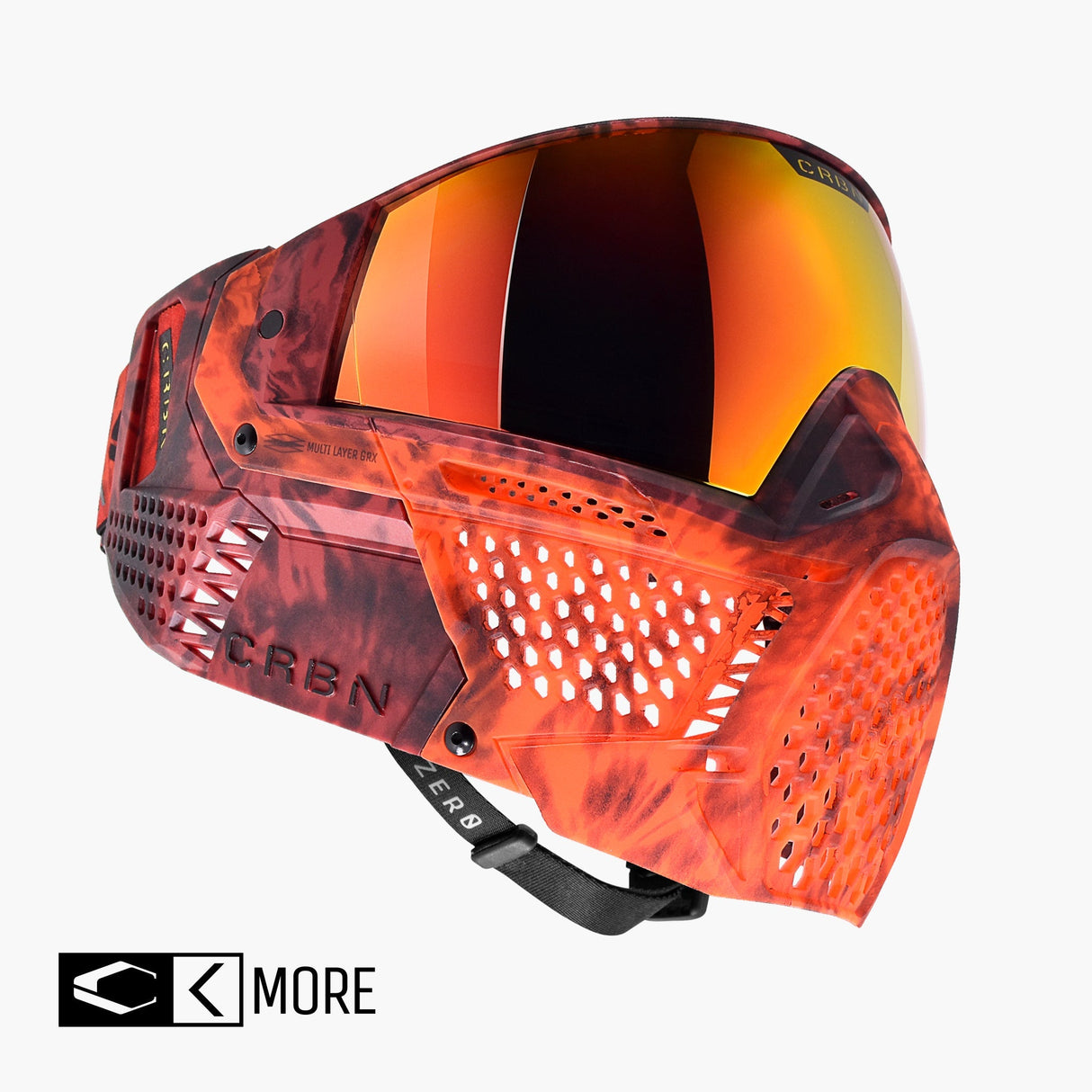 CRBN Zero GRX Paintball Goggle - Tie-Dye Lava kit contents