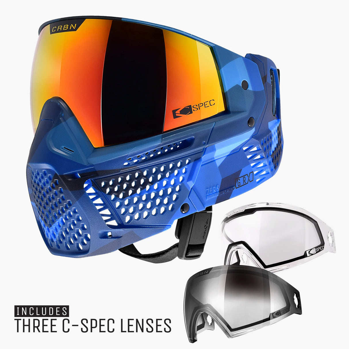 CRBN ZERO GRX Limited Edition Paintball Goggles - 3 C-SPEC Lenses, alternate view 27
