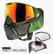 CRBN ZERO GRX Limited Edition Paintball Goggles - 3 C-SPEC Lenses in Less Coverage