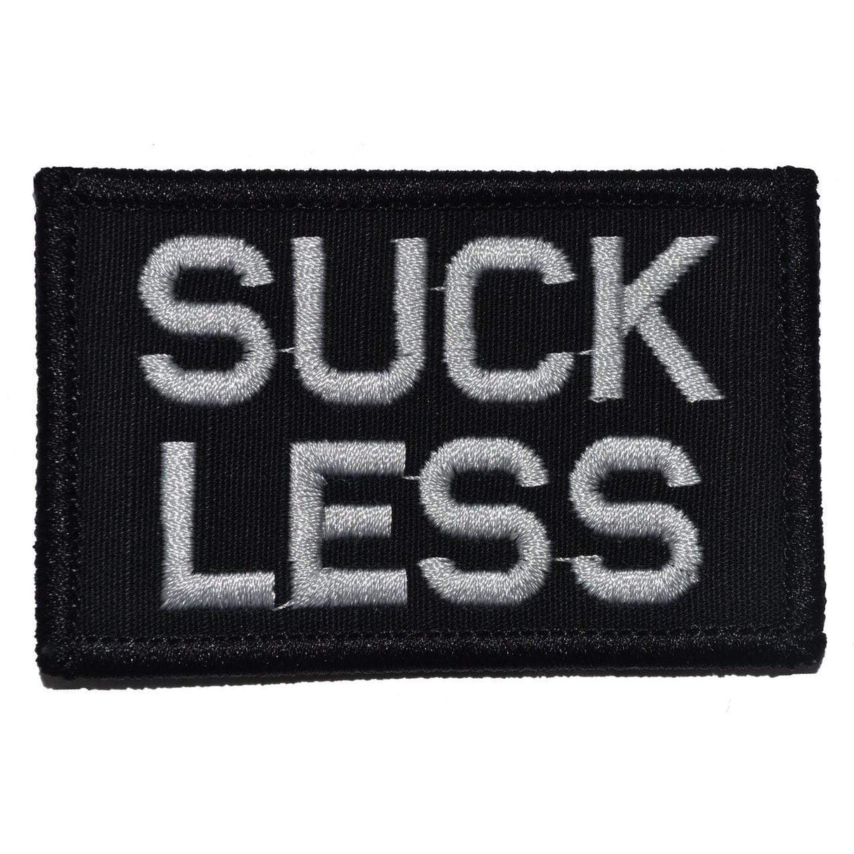 Suck Less - 2x3 Patch in Black