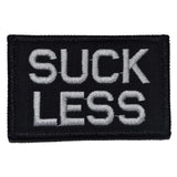 Suck Less - 2x3 Patch in Black