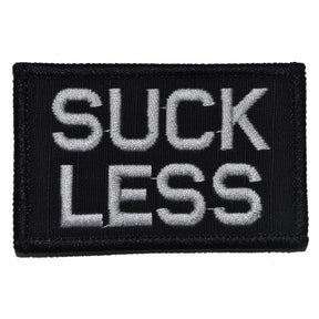 Suck Less - 2x3 Patch in Black