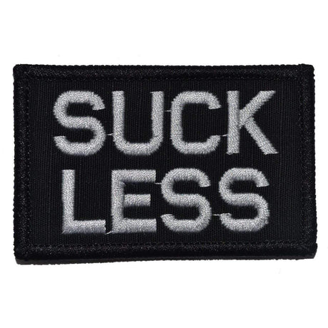 Suck Less - 2x3 Patch in Black