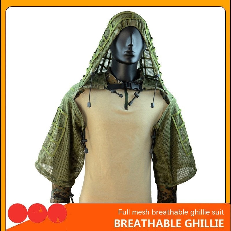 Mesh Breathable Tactical Ghillie Suit, alternate view 10
