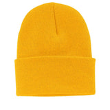 Fine Knit Watch Cap in Gold, alternate view 11