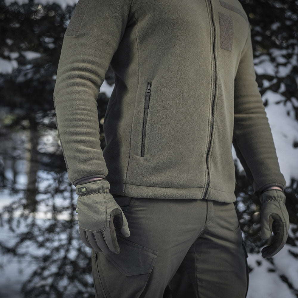 M-Tac Fleece Combat Jacket in Black, alternate view 27