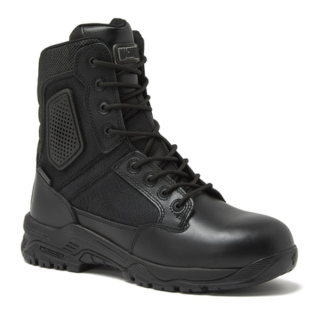 Magnum Strike Force 8 Inch Waterproof Side-Zip Boot in Black