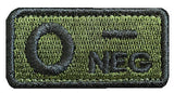 Embroidered Tactical Blood Type Patch Essential Velcro ID for First Responders, No.9, alternate view 17