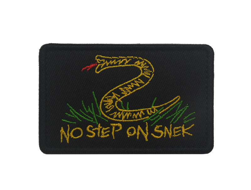Raven Supply No Step on Snek Embroidered Morale Patch, alternate view 10