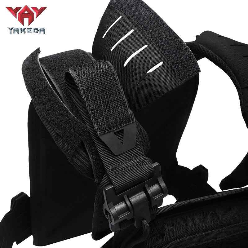 MOLLE Tactical Vest Outdoor Training Vest 1000D Waterproof and Wear Resistant in Grey, alternate view 2