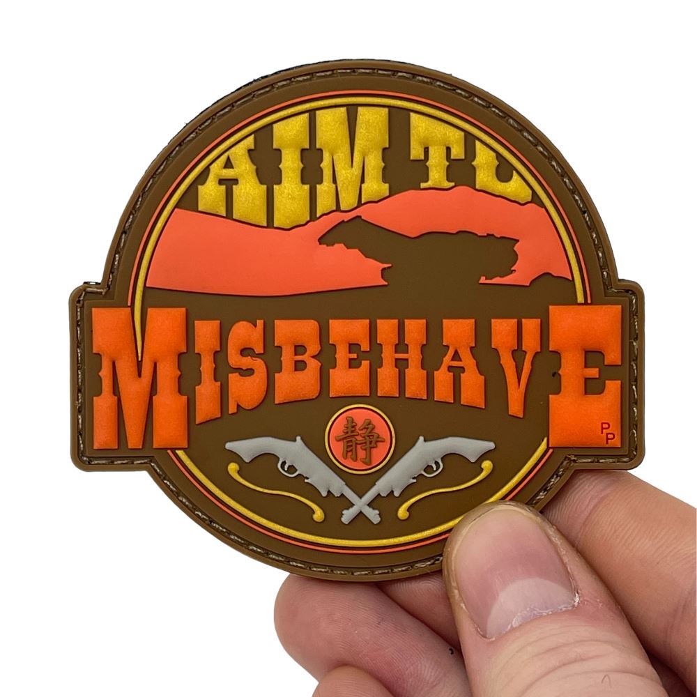 Patch Panel Aim to Misbehave Glow PVC Patch alternate view 2