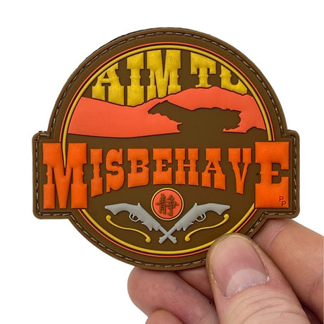 Patch Panel Aim to Misbehave Glow PVC Patch alternate view 2