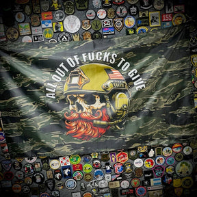 Tactical Gear Junkie All Out of Fucks 3x5 Wall Banner