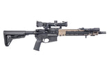Arisaka Indexer M-Lok in black installed on a rifle, side view