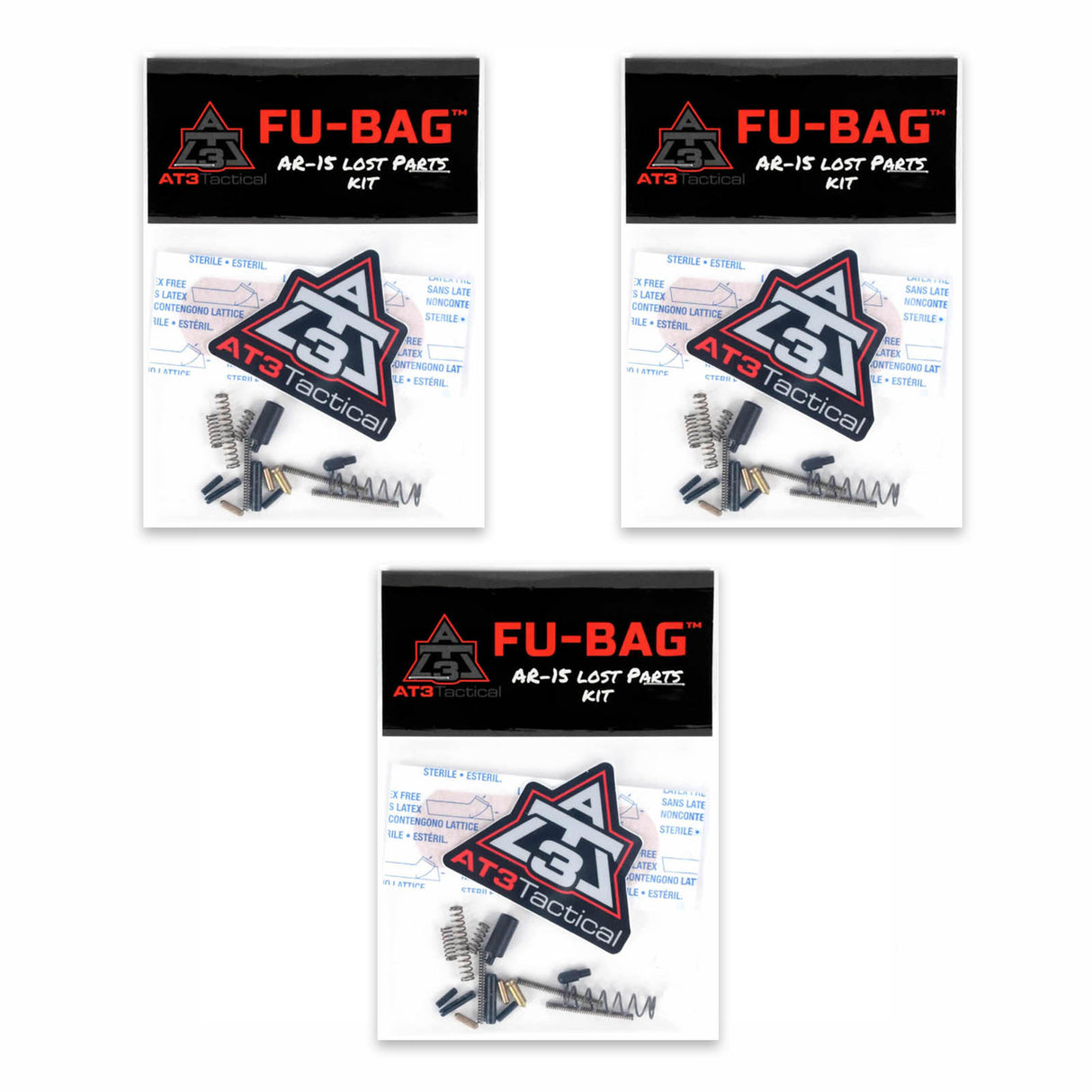 AT3 FU-BAG AR-15 lost parts kit 3-pack