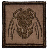 Predator Head - 2x2 Patch in Coyote Brown, alternate view 3