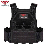 MOLLE Tactical Vest Outdoor Training Vest 1000D Waterproof and Wear Resistant in Multicam Black, alternate view 5