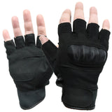 Tactical Half Finger Hard Knuckle Gloves in Coyote, alternate view 2