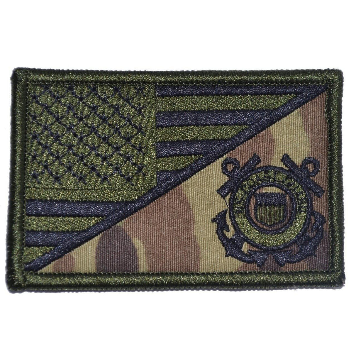 Tactical Gear Junkie Coast Guard USA Flag Patch in MultiCam, alternate view 5