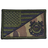 Tactical Gear Junkie Coast Guard USA Flag Patch in MultiCam, alternate view 5