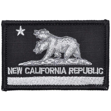 New California Republic NCR State Flag - 2x3 Patch in Black, alternate view 2