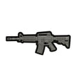 M-Tac Patch M4A1 3D PVC in Grey