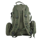 Raven Supply 50L MOLLE Tactical Backpack Set in Black mang, alternate view 2