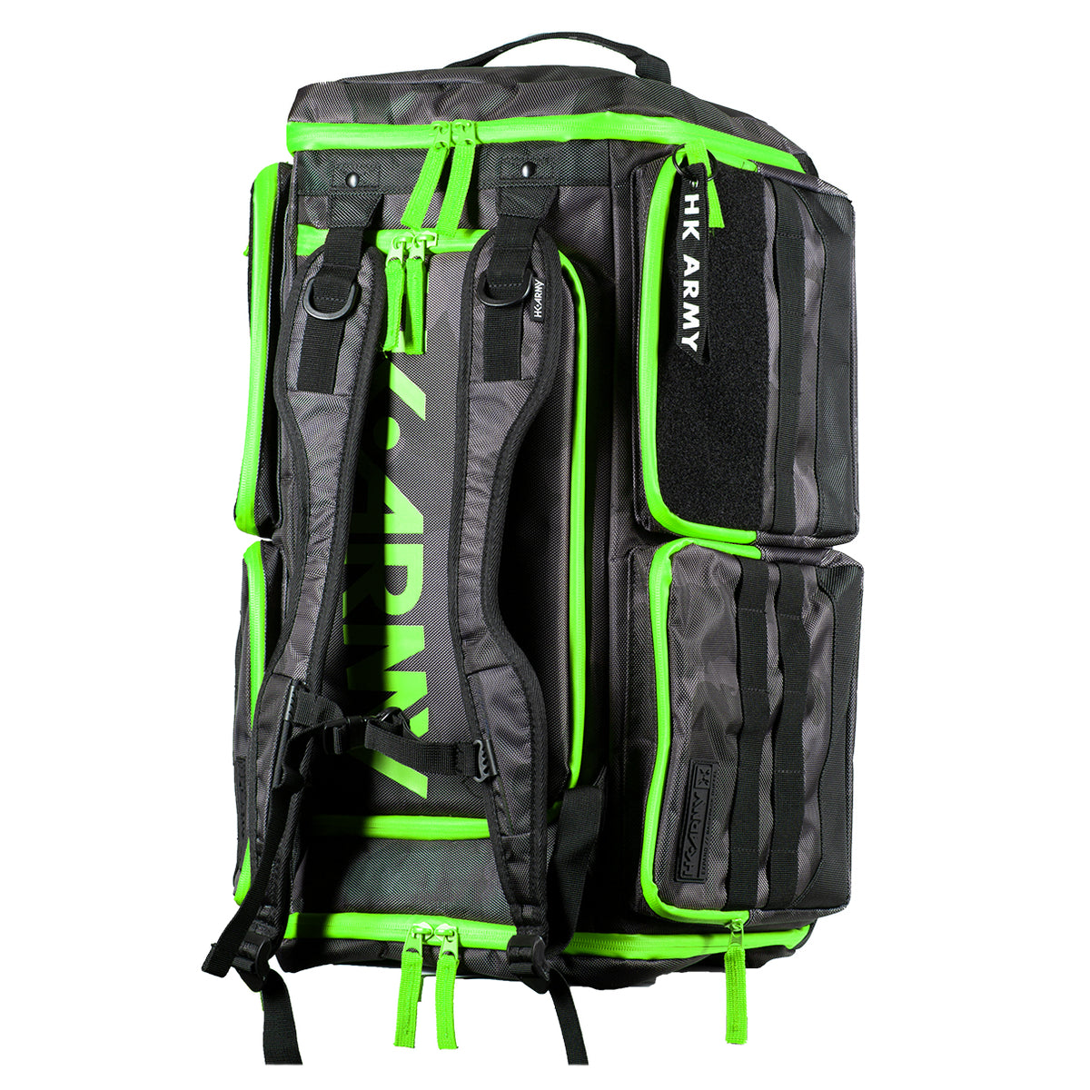 HK Army Expand 35L Paintball Gear Backpack in Shroud Black/Green, alternate view 4
