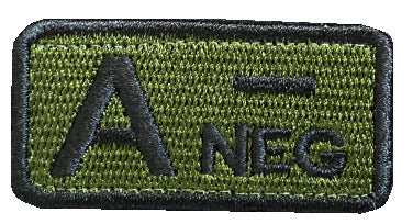 Embroidered Tactical Blood Type Patch Essential Velcro ID for First Responders, No.3, alternate view 11