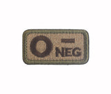 Embroidered Tactical Blood Type Patch Essential Velcro ID for First Responders, AB minus POS, alternate view 8