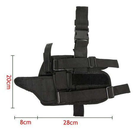 Tactical Drop Leg Holster for Secure and Convenient Firearm Carry in Green, alternate view 2