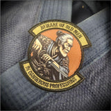 Samurai - Beware of Old Men - In Dangerous Professions - 3" Embroidered/Sublimated Patch, alternate view 2