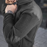 M-Tac Fleece Combat Jacket in Black, alternate view 19