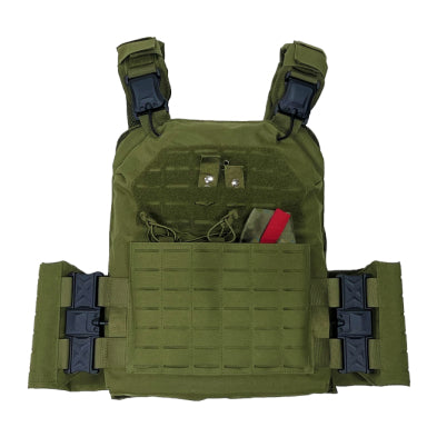 VISM Quick Release Laser Cut Plate Carrier - 10x12 in Olive Drab Green, alternate view 3