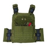 VISM Quick Release Laser Cut Plate Carrier - 11x14 in Olive Drab Green, alternate view 3