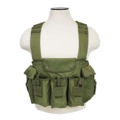 VISM AK Chest Rig with 6 Magazine Capacity in Olive Drab Green, alternate view 2