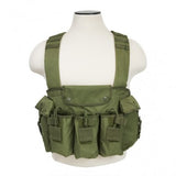 VISM AK Chest Rig with 6 Magazine Capacity in Olive Drab Green, alternate view 2