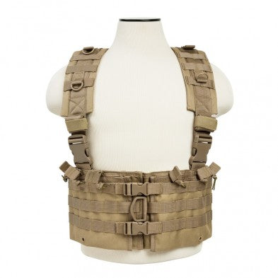 VISM AR Chest Rig with 12 Magazine Capacity in Dessert/Tan, alternate view 3