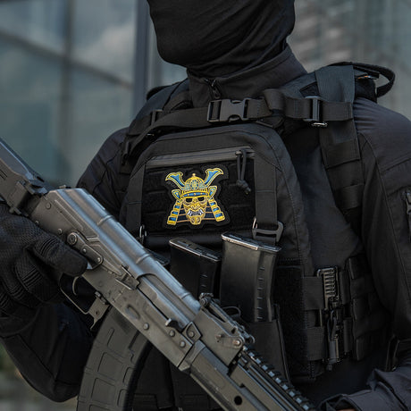 M-Tac Samurai Mask Embroidered Patch, alternate view 2