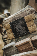 Martyr of Betrayal Leather Patch in Black Dye / Black Thread, alternate view 4