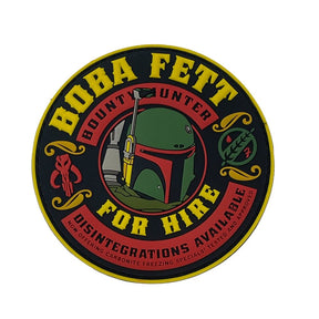 Bounty Hunter for Hire Patch + Sticker